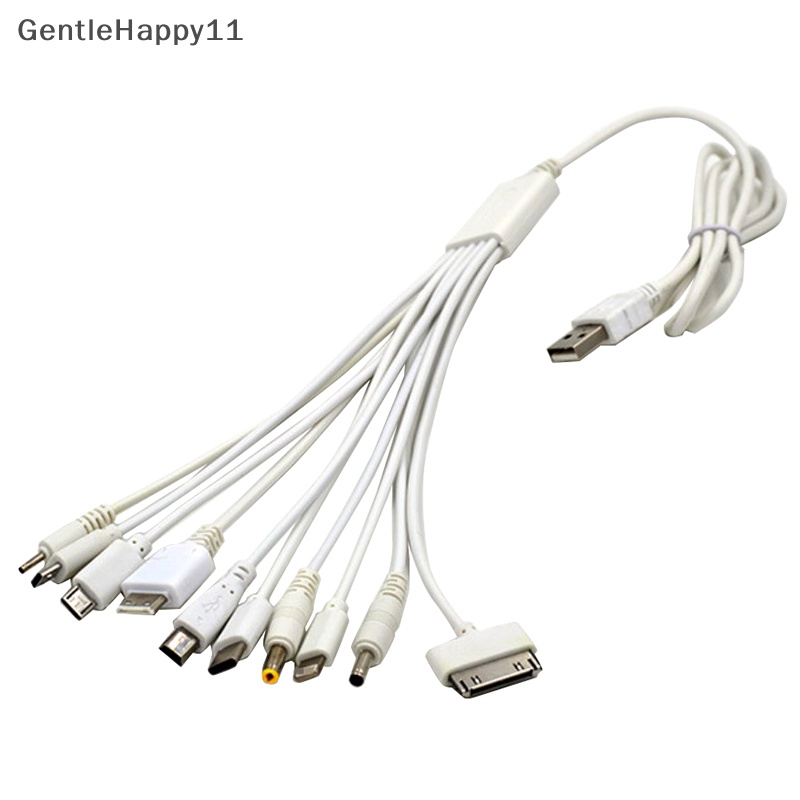Gentlehappy New Adaptor Kabel Charger USB Multi Fungsi 10in1 USB Untuk Hp iPhone6 /7 id