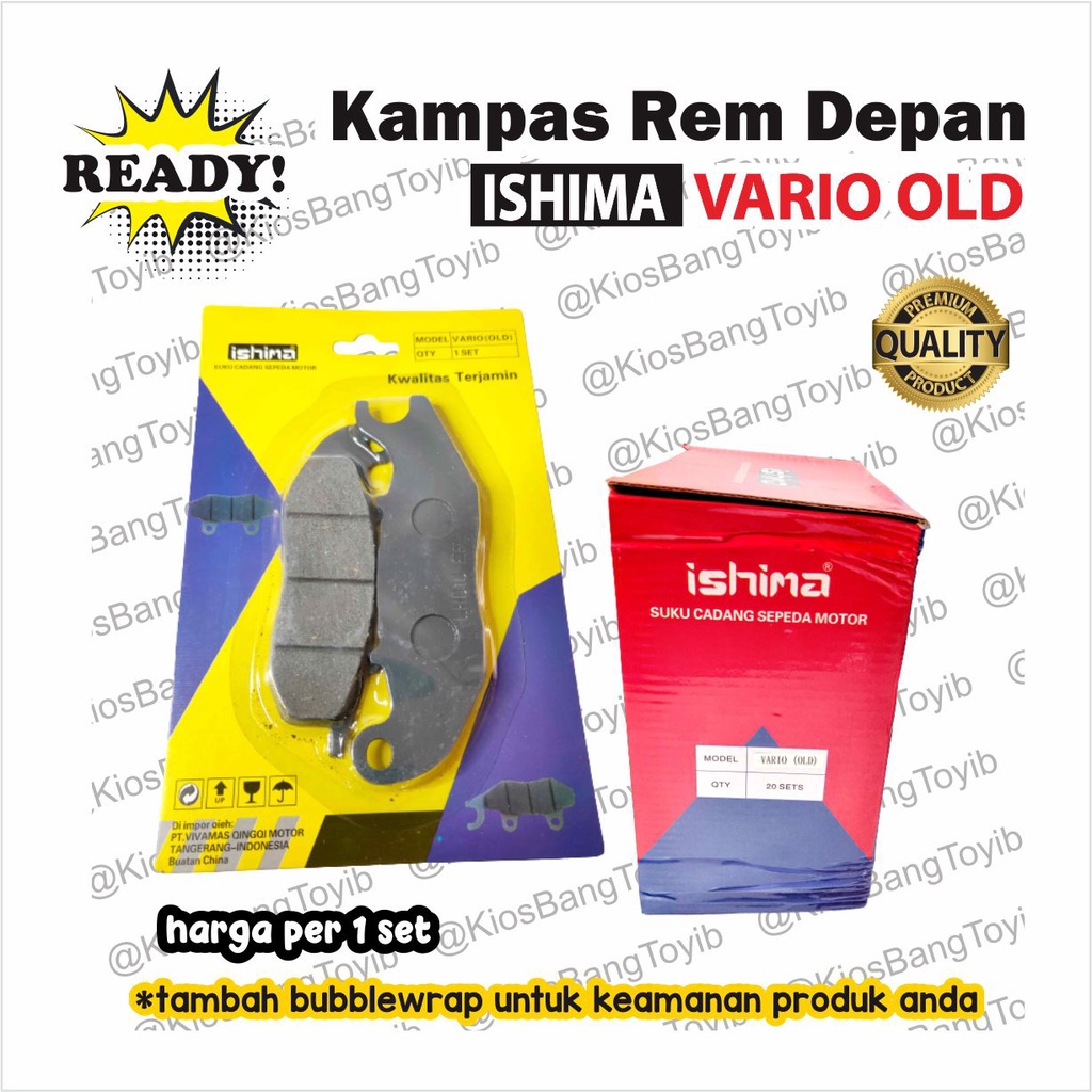 Kampas Rem Depan Discpad Honda Vario OLD VARIO 110 CW (Ishima)