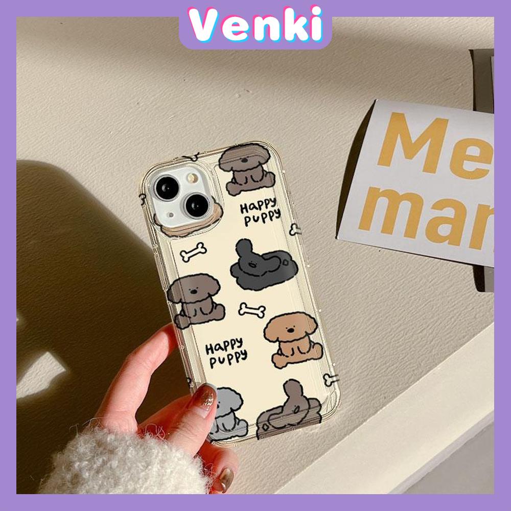 VENKI - For iPhone 11 Case Clear Phone Case TPU Soft Case Airbag Shockproof Protection Camera Cute Multi Shape Dog Compatible with iPhone 14 13 Pro Max iPhone 12 Pro Max XR XS 7 8