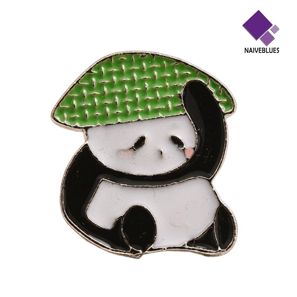 &lt; Naiveblues &gt; Panda Lucu Bros Sweater Selendang Topi Klip Wanita Gadis Pakaian Gaun Dekorasi Kostum Perhiasan
