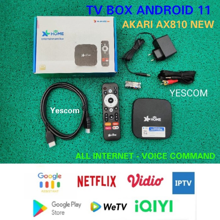 TV BOX XL AKARI AX810 ANDROID 11 NEW - TV BOX BARU