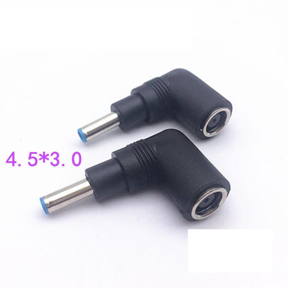 AUGUSTINA Adaptor Kepala Lurus Laptop Charging Elbow 4.5 X 3.0mm Male Adapter Connector Converter Steker Colokan Listrik Converter Dengan Pin Adaptor Colokan Listrik DC