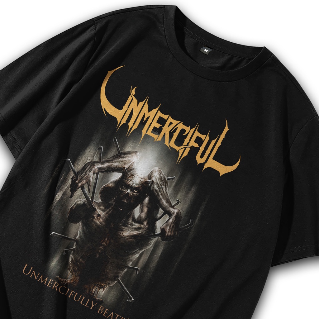 LUCENERA - Baju Metal Unmerciful / Kaos Band Unmerciful / Kaos Heavy Metal / T shirt Metal / Tshirt 