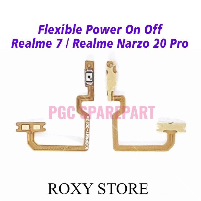 Flexible Konektor Power On Off Realme 7 / Narzo 20 Pro RMX2161 RMX2155