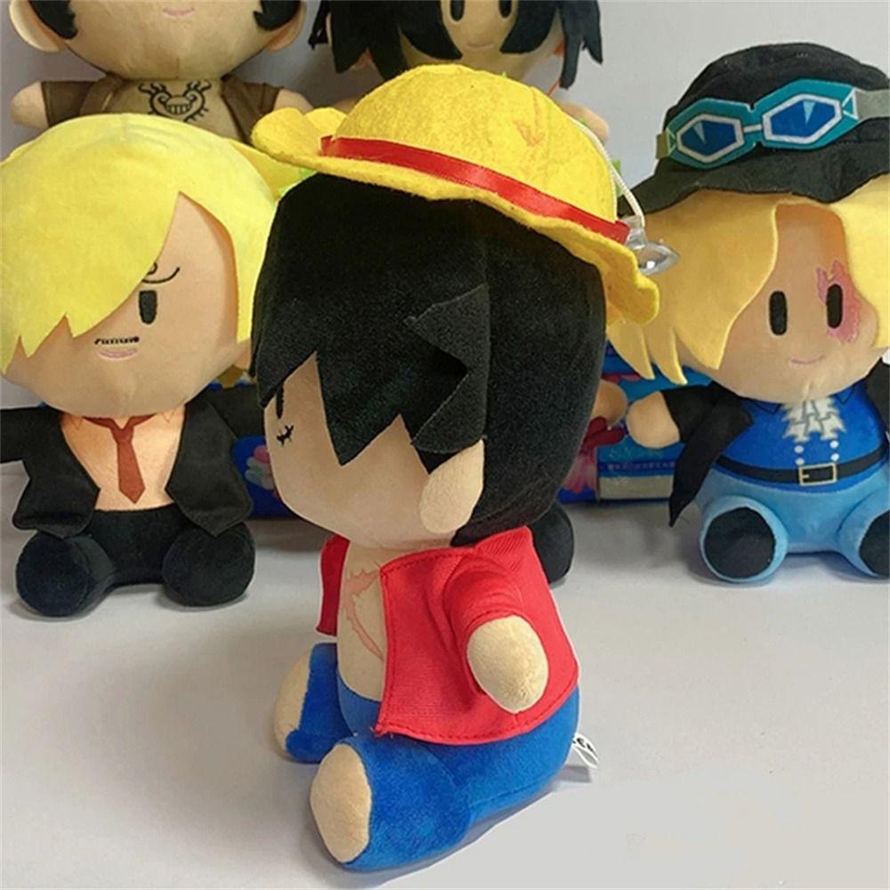 Needway   Anime Luffy Boneka Mewah Hadiah Anak Kartun Mainan Lembut Ace 25 cm Kartun Chopper Boneka Luffy Boneka Mainan