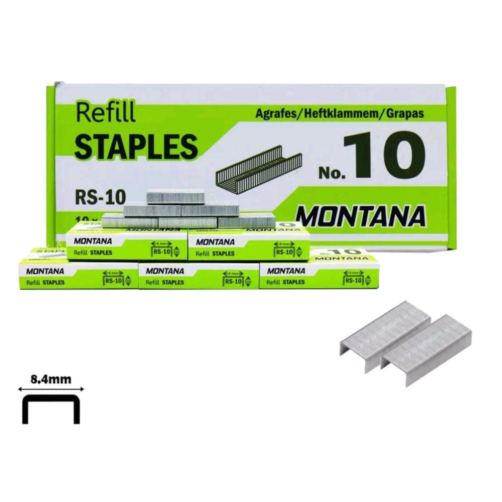 

Refill Isi Staples No. 10 Isi Ulang isi Staples Hekter