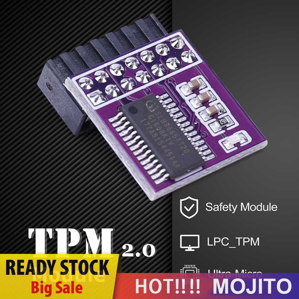 Kartu Remote Enkripsi 14Pin Antarmuka LPC GC-TPM2.0 Mini Untuk Tes Upgrade WIN11