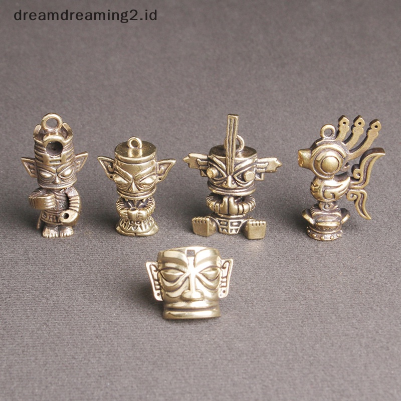 (drea) Ornamen Patung Kuningan Antik Patung Miniatur Dekorasi Desktop Kerajinan Tangan //