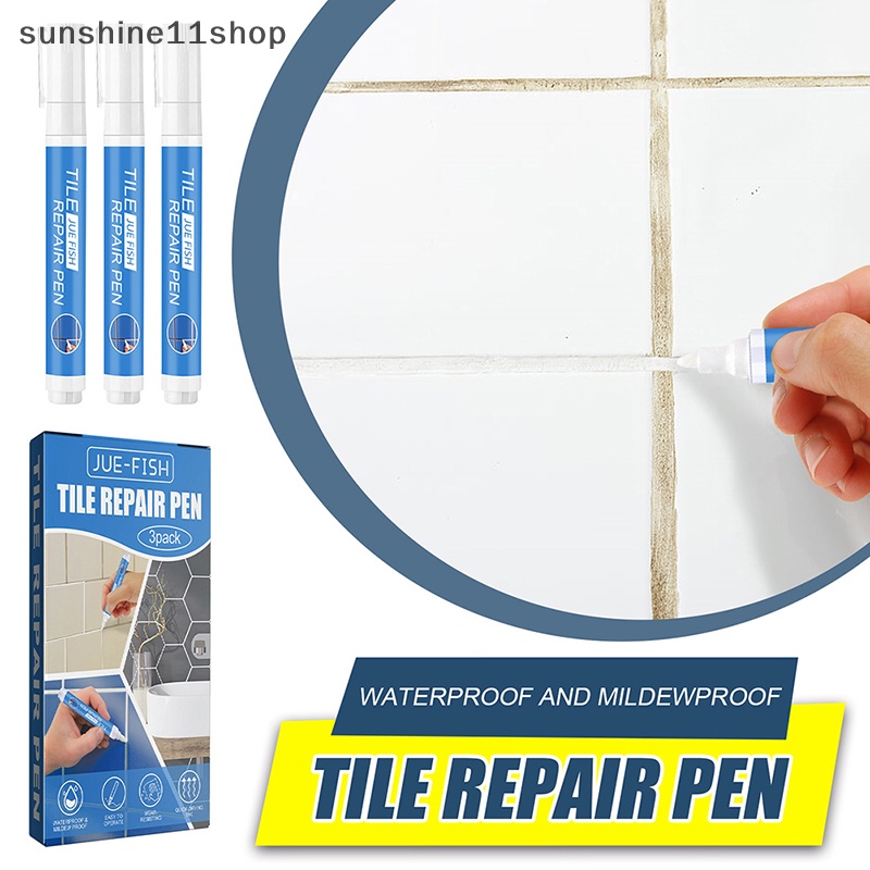 Sho 3pcs Tahan Air Tile Marker Nat Pena Dinding Seam Pen Untuk Ubin Lantai Kamar Mandi Dekontaminasi Jahitan Perbaikan Alat N