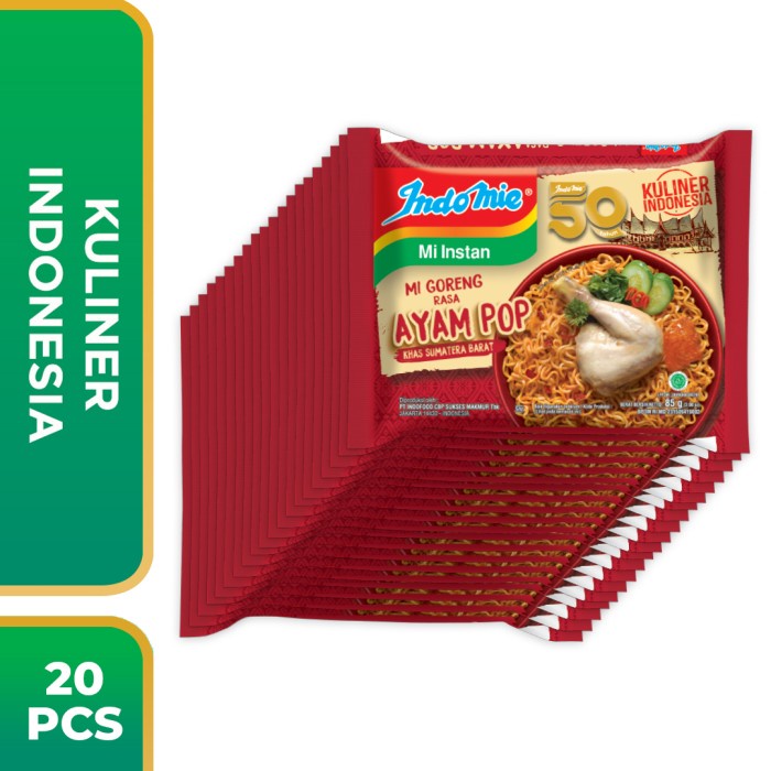 

Promo Bisa COD 20 Pcs - Indomie Mie Goreng Ayam Pop
