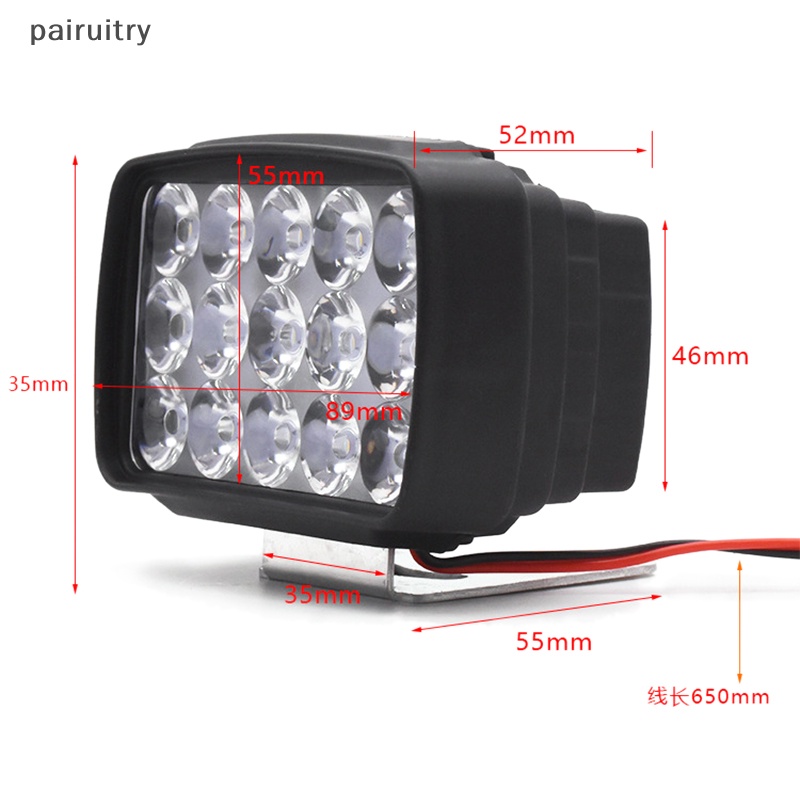 Prt 15led 12V Untuk Motos ATV Scooter Lighg Retrofitg External Ultra Bright Lampu Depan Motor Spot Light PRT