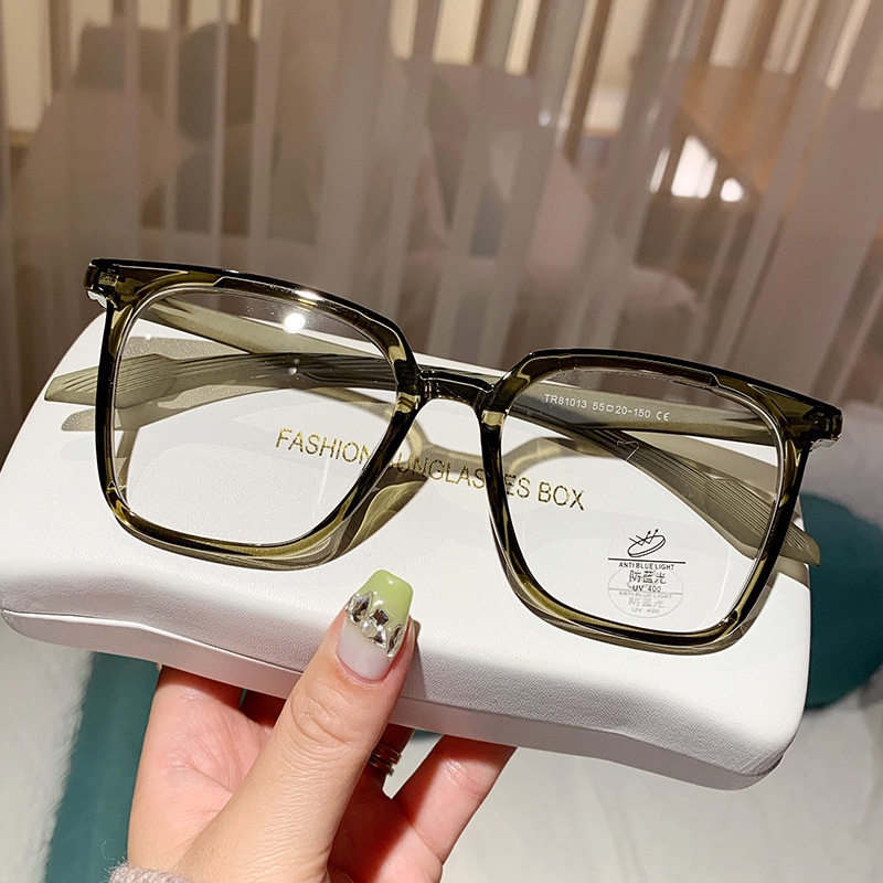 Tr90 Anti Blue Light Blocking Glasses Clear Kacamata Anti Radiasi Lensa Tergantikan Untuk Wanita/Pria