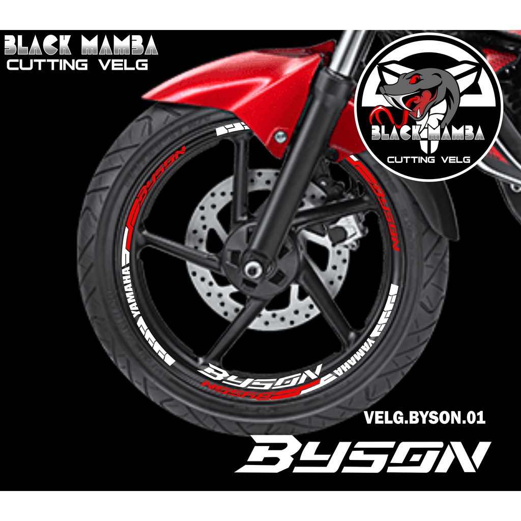 STIKER VELG BYSON CUTTING STICKER VELG CUTTING VARIASI YAMAHA BYSON LIS BAN/VELG 01