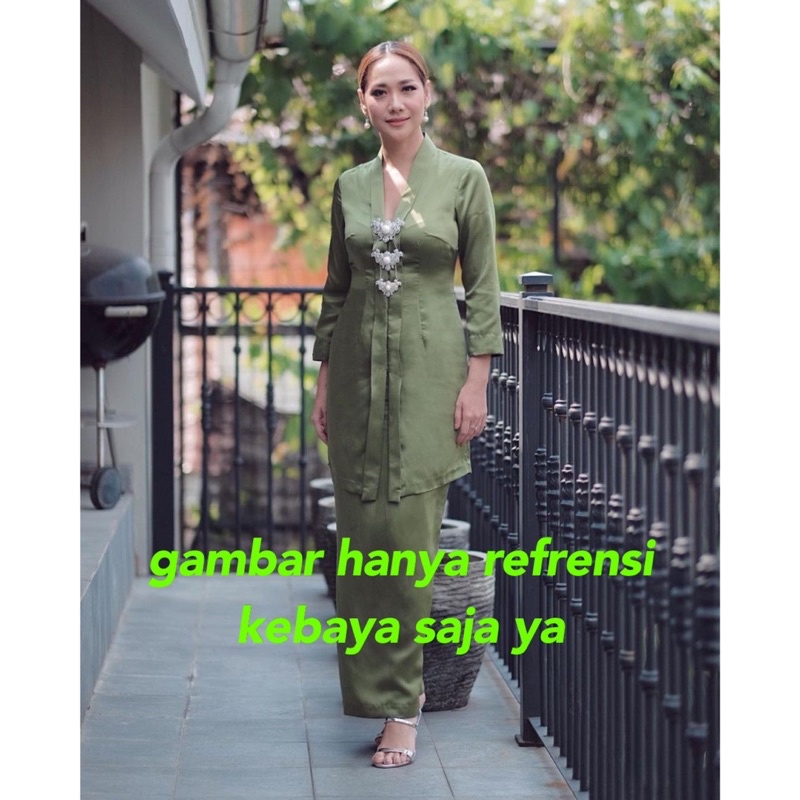 Kebaya Bludru TUNIK panjang selutut model encim dan kutubaru