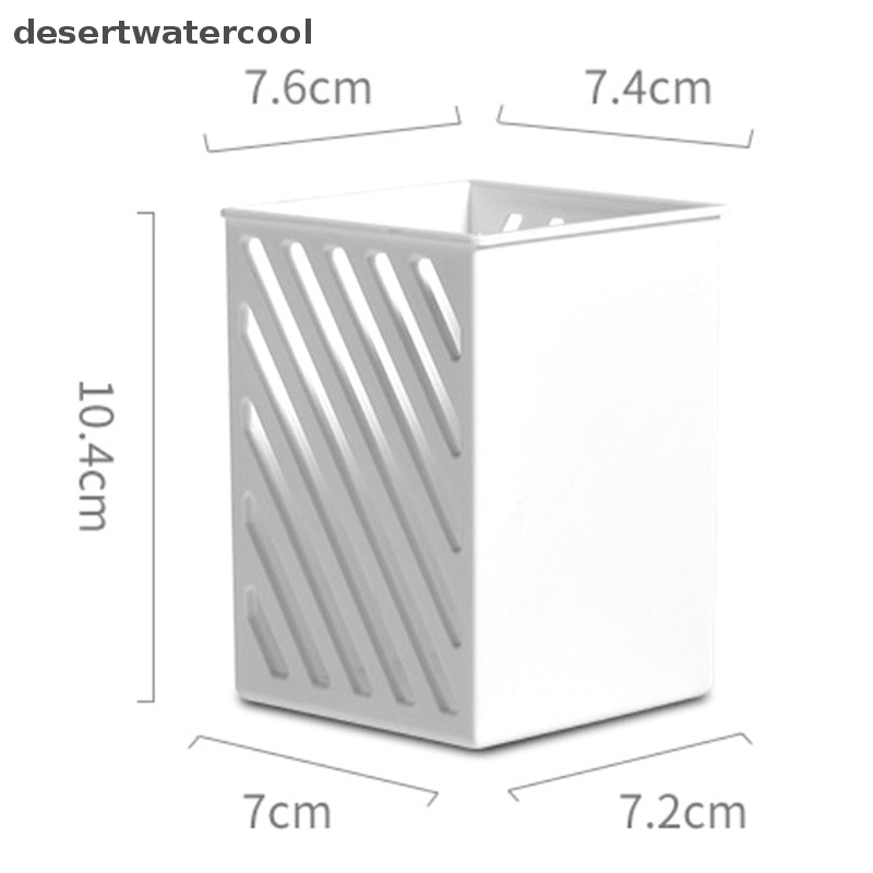 Deid 1PC PP Kreatif Tempat Pensil Pulpen Case Perekat Desktop Organizer Kantor Decor Wadah Penyimpanan Alat Tulis Meja Aksesoris Martijn