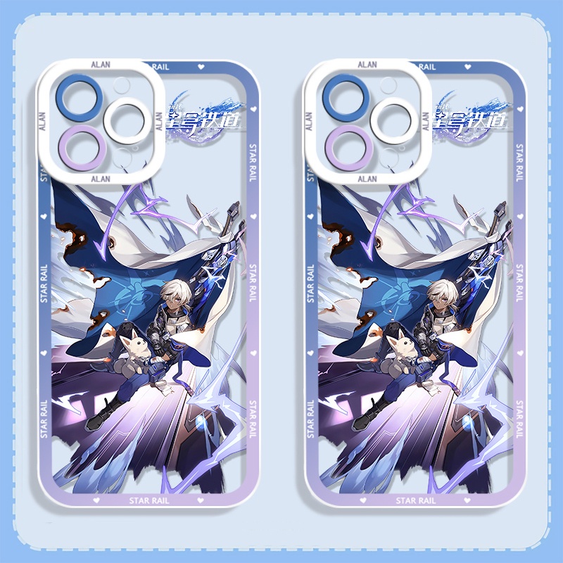 IPHONE Honkai Star Rail Himeko Phone Case Kompatibel Untuk Iphone14 11 13 12 Pro Max XS XR X8 7 6S Plus Casing Mini Arlan Serval Transparan TPU Silikon Shockproof Cover