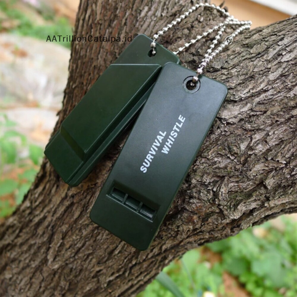 Aatrillioncatalpa 3-rekuensi Whistle High Desibel Survival Whistle Keychain Rugby Referee Camping ID