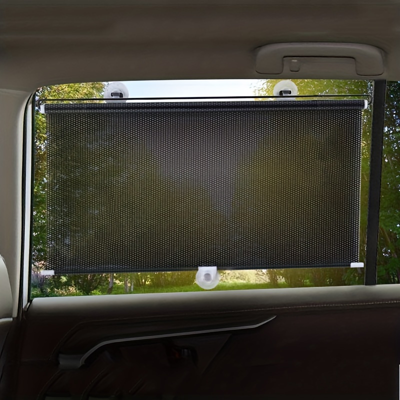 Universal Car Automatic Roller Blind Sunshade Car Tirai Peredam Panas Mobil Front Gear Automatic Retractable Sunshade Kerai