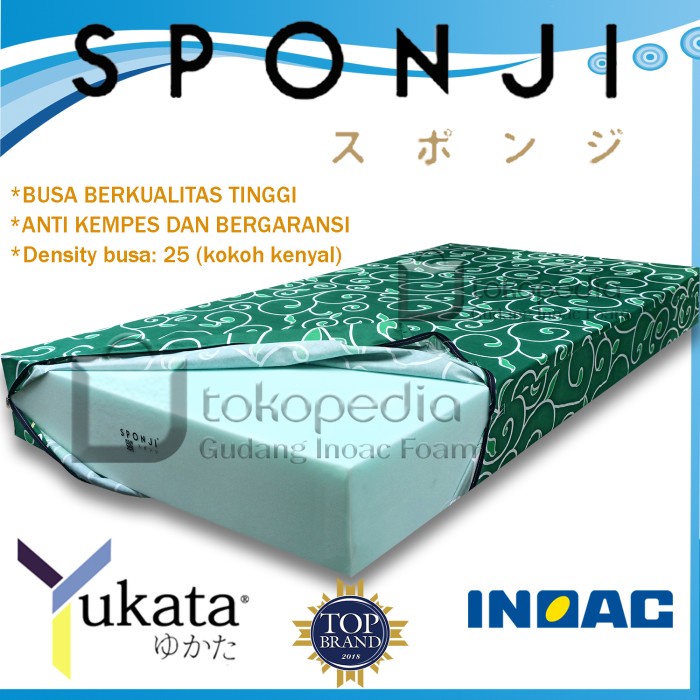 Terbaru KASUR BUSA SPONJI D25 LG TEBAL 20 CM INOAC YUKATA ORIGINAL - 90 X 200 X 20