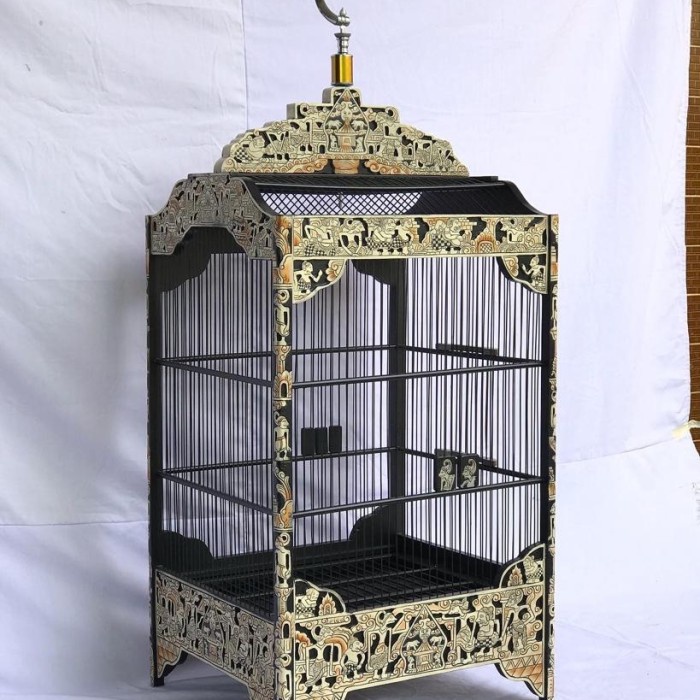 sangkar kotak, sangkar ukir, sangkar kenari, sangkar kacer