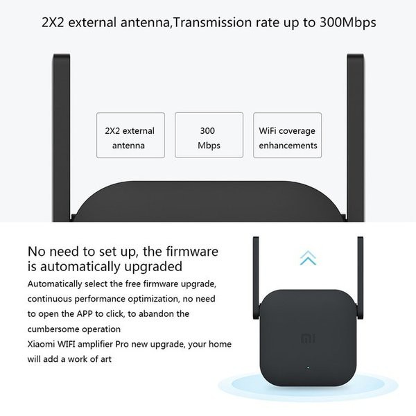 Mi Wifi Extender Pro Garansi RESMI Global Version Repeater 300 Mbps Wifi Range Extender Penguat Sinyal WiFi Xiaomi