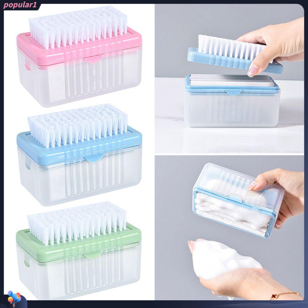Populer Soap Pump Dispenser Portable Isi Deterjen Wadah Cuci Piring Kotak Cairan Pembersih Double Layer