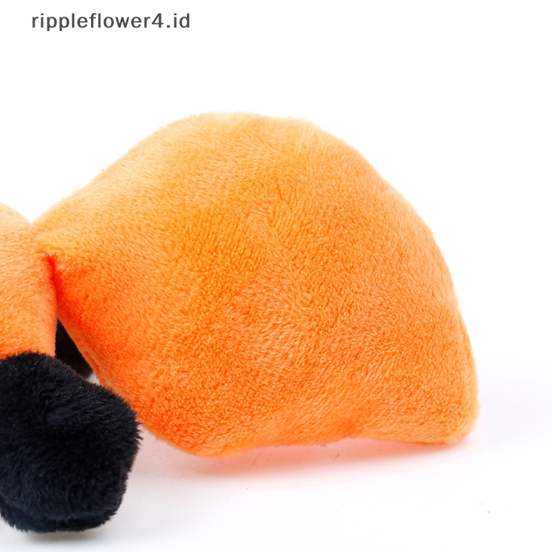 {rippleflower4.id} 1pc Boneka Rubah Mini Kartun Bros Mewah Pasangan Baju Lucu Pin Tas Liontin Mainan~