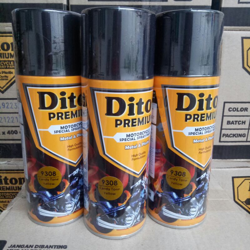 Pilox Diton premium candytone yellow 9308 400cc candy tone kuning cat semprot diton premium