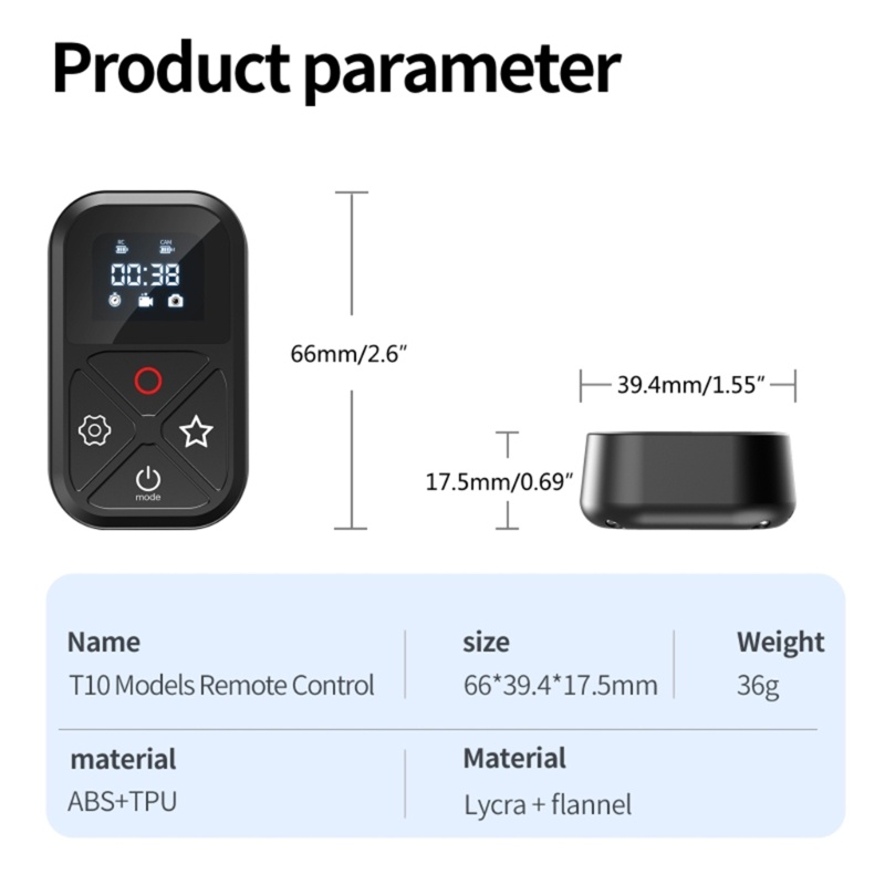 Cre T10 Remote Control Dengan Casing Lengan Bahan Silikon Lembut Untuk Perlindungan T10 Serba