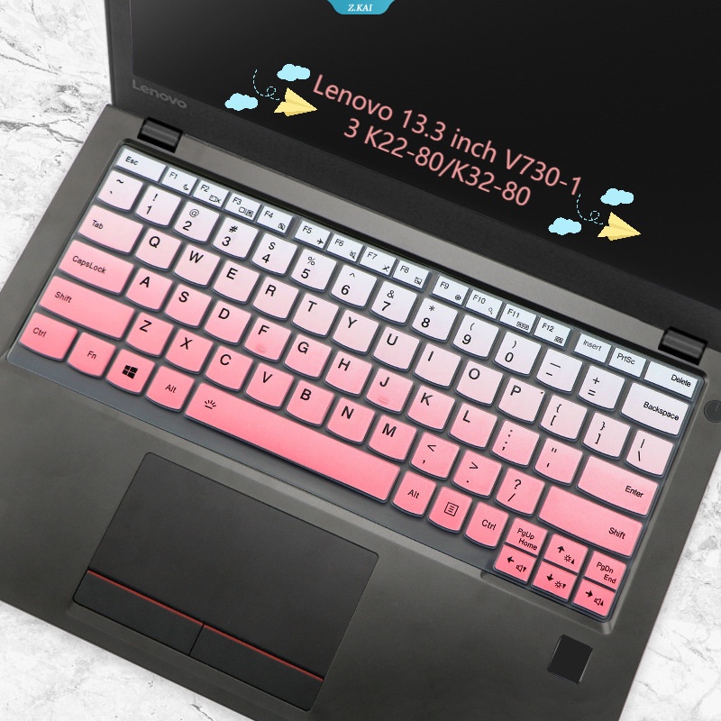 Keyboard Laptop Tahan Air Kualitas Tinggi TPU Film Pelindung Untuk Lenovo 13.3 Inch V730-13 K22-80/K32-80 Keyboard Silikon Penutup Pelindung Film Tahan Debu [ZK]