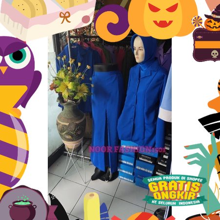 Baju jadi  psh jalasenastri muslim plus jilbab/ kuat tebel hangat