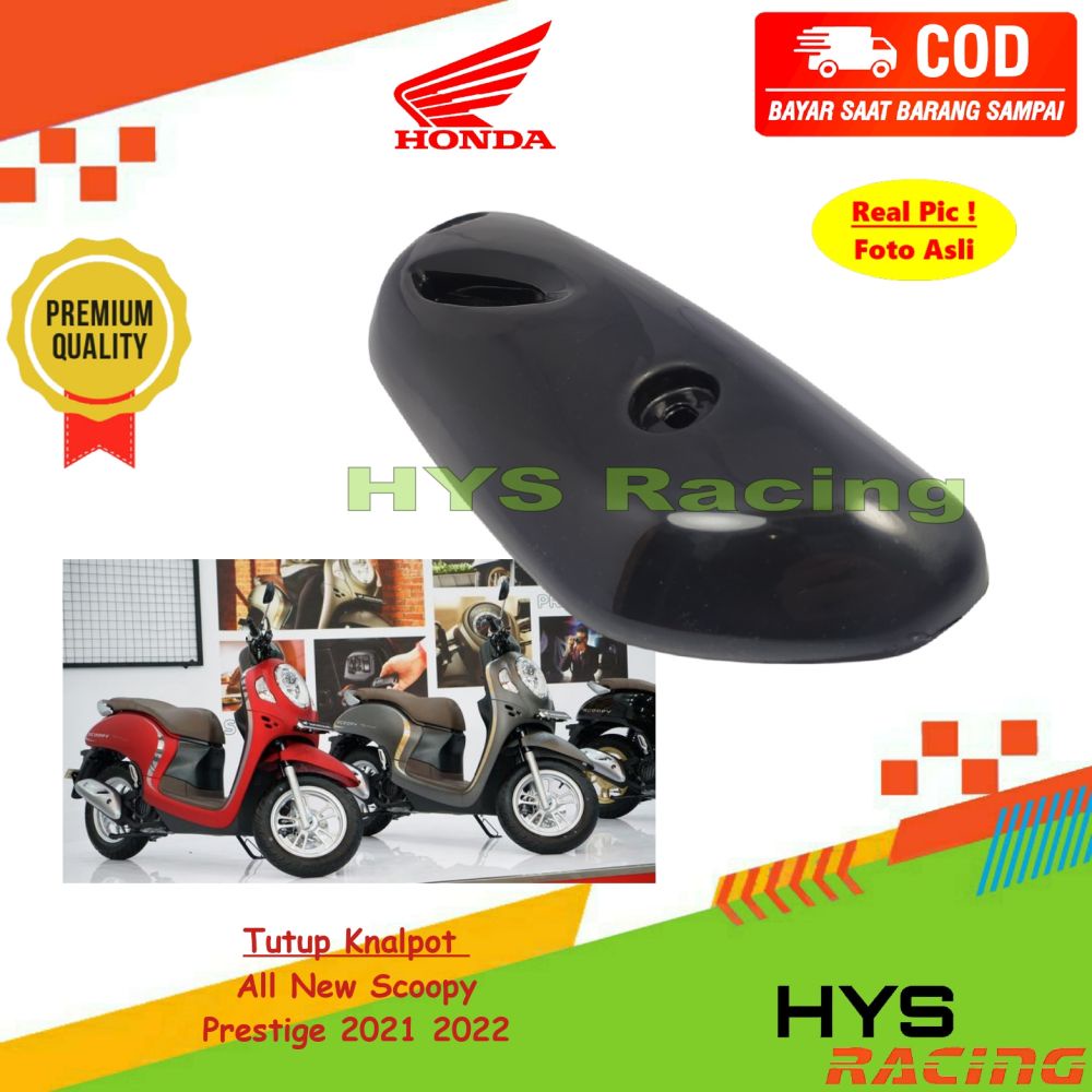 HYC Pelindung Knalpot All New Scoopy 2021 2022 - Cover Tameng Tutup Kenalpot Honda Skupi Prestige Ba
