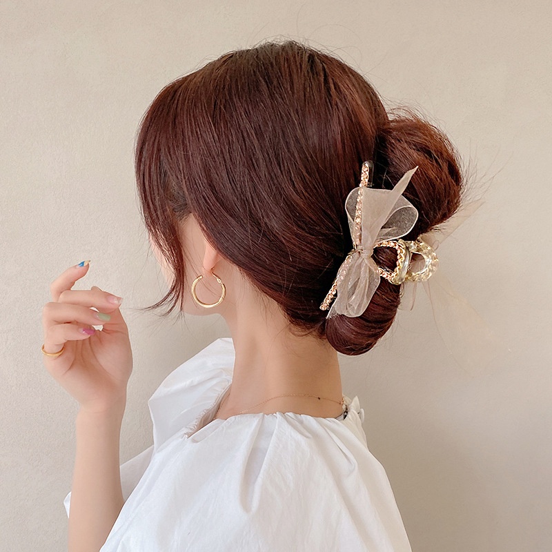 Jepit Rambut Korea Bahan Alloy Pita Jedai Logam Jumbo Jepit Salon Besi Kupu Kupu Metal Hair Claw Clips