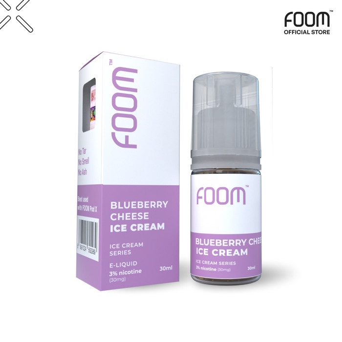 Foom Blueberry Cheese Ice Cream Salt Nic 30ML by Foom Lab Global 100% Original Authentic