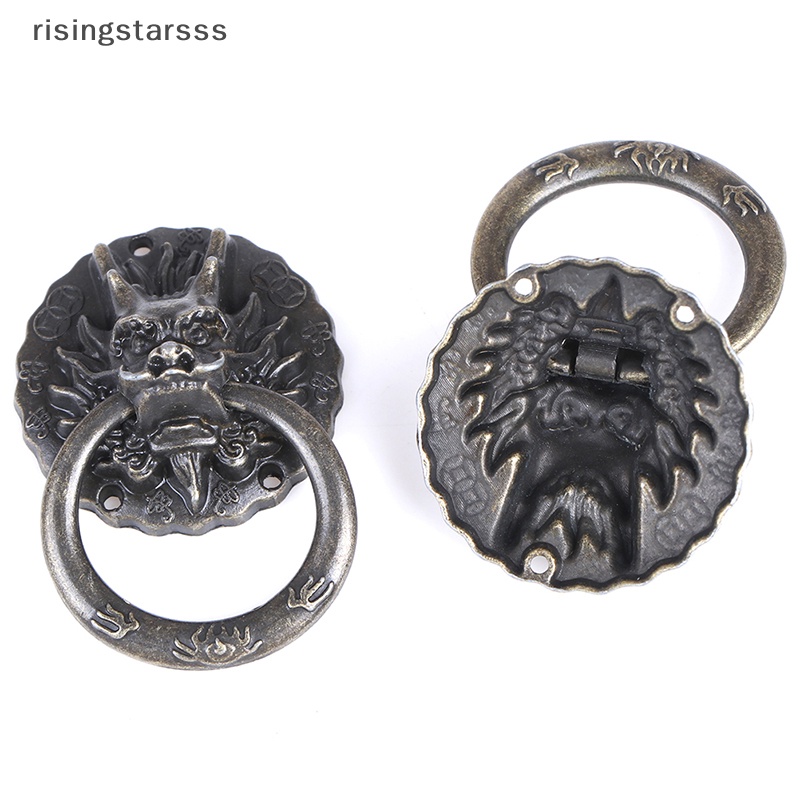 Rsid Span-new 10Pcs Vintage Dragon Head Furniture Pintu Tarikan Gagang Knob Lemari Cincin Handle Jelly