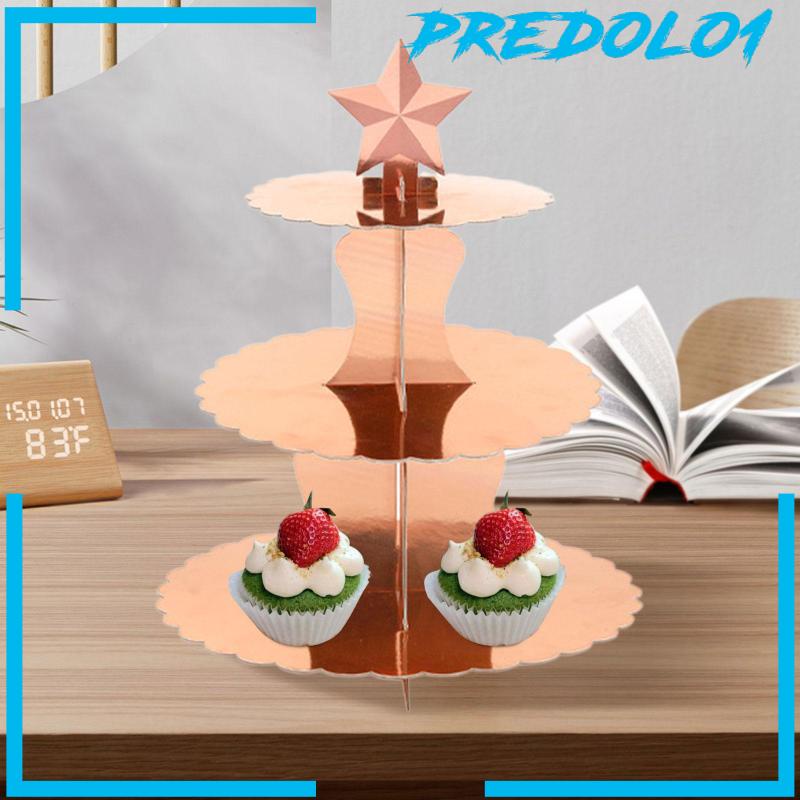 [Predolo1] Cupcake Tray Dekorasi Meja Baki Hias Bertingkat Multiuse Untuk Rumah