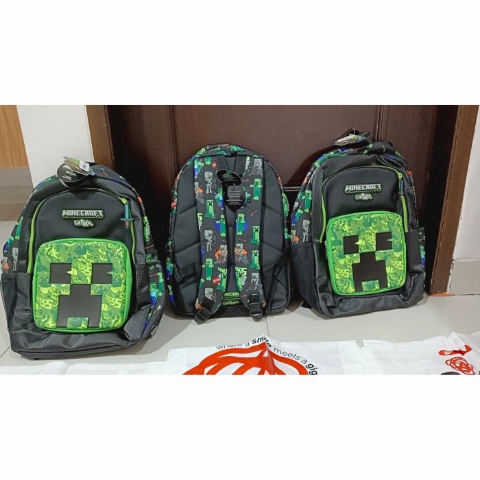 Smiggle Minecraft Backpack/ Tas sekolah Ransel Smiggle/ kado