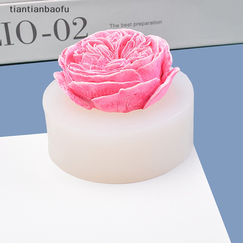 [tiantianbaofu] 1pc Rose Silicone Mold DIY Bunga Membuat Sabun Resin Mold Decor Boutique