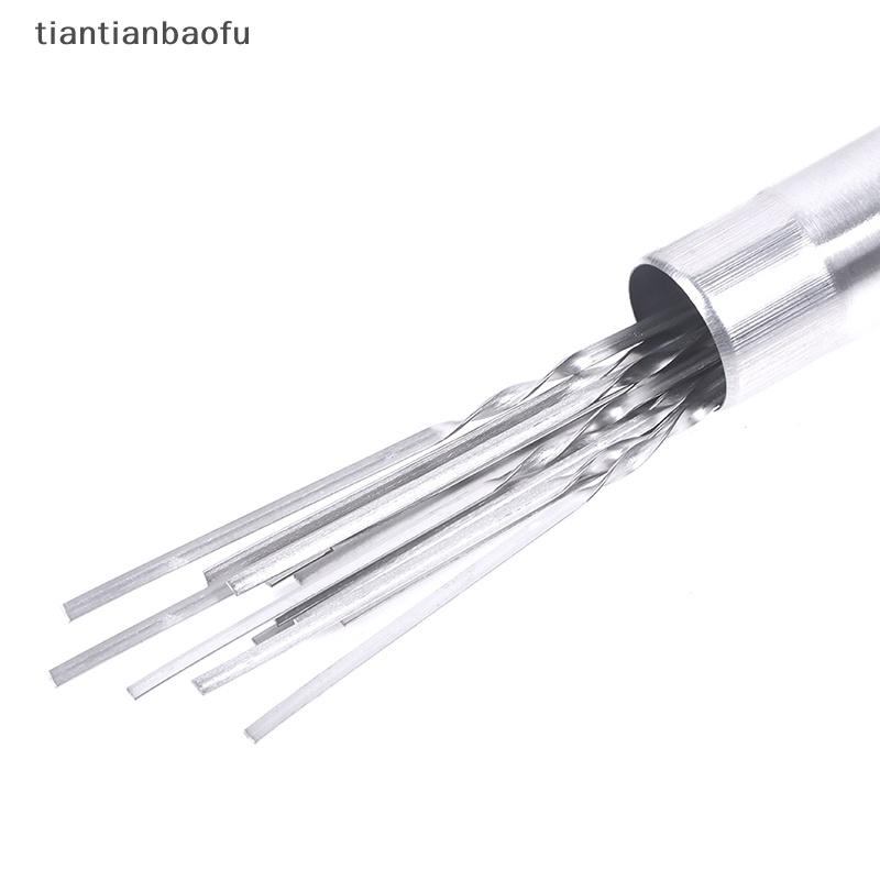 [tiantianbaofu] 15pcs Tusuk Sate Barbekyu Reusable Dengan Tabung Penyimpanan Stainless Steel BBQ Stick Butik