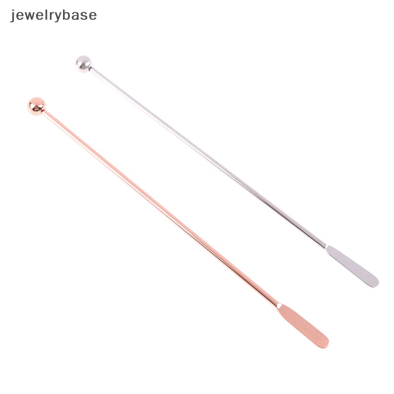 [jewelrybase] 1pc Stik Cocktail Stainless Steel Pengaduk Koktail Susu Teh Kopi Stir Stick Butik