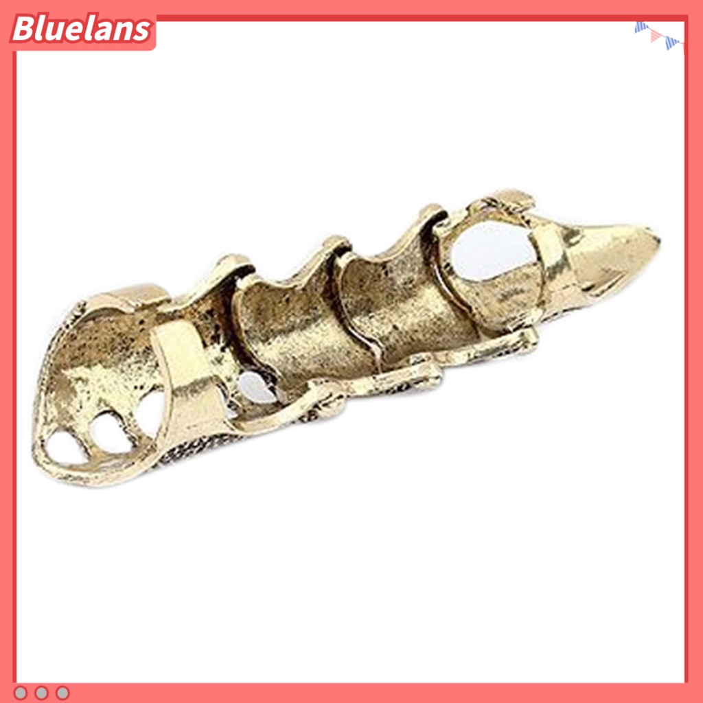 [BLS] Cincin Buku Jari Berlebihan Adjustable Unisex Punk Gothic Joint Full Claw Perhiasan Untuk Cospaly