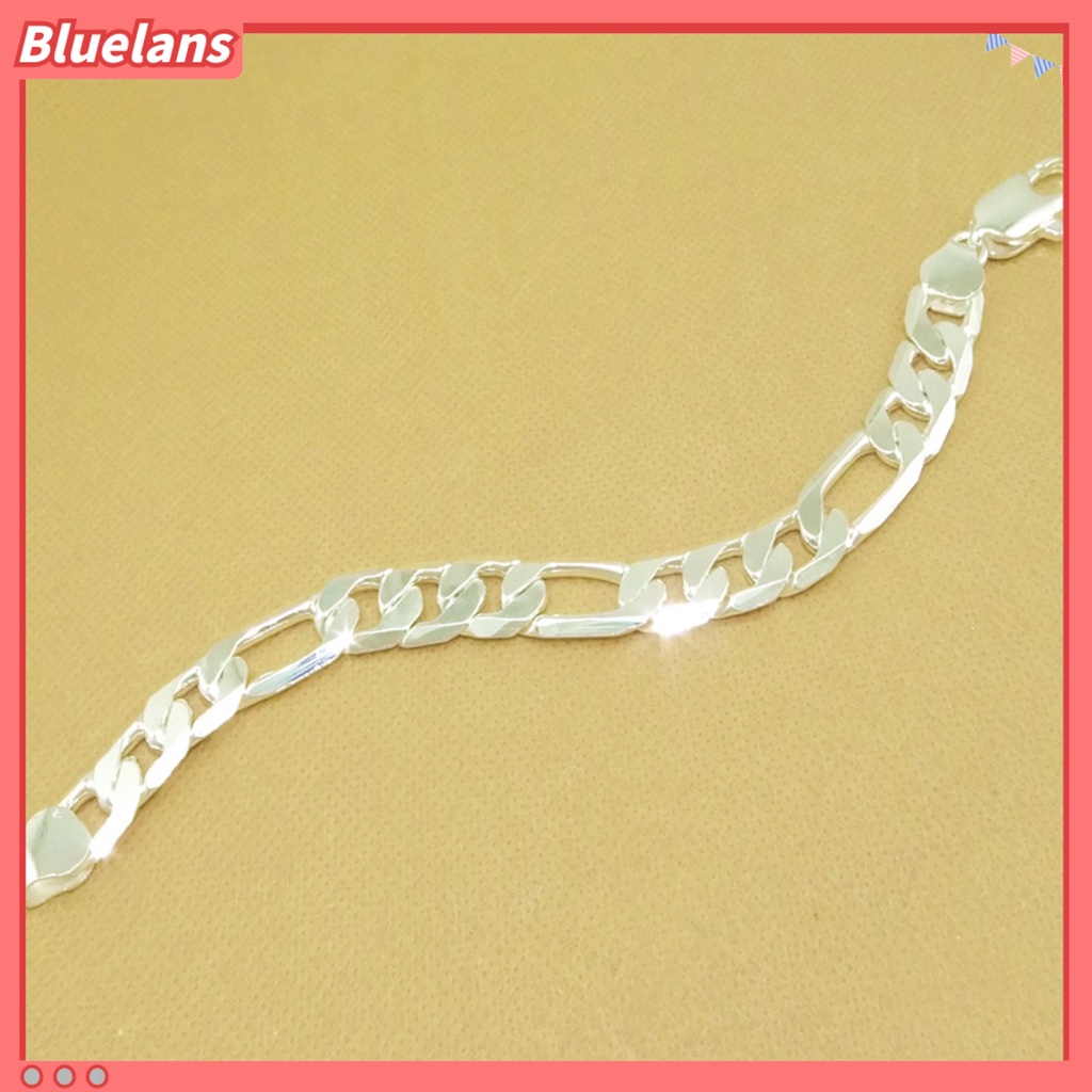 [BLS] Pria Gelang Rantai Hip Hop Perhiasan Electroplating Bright Luster Bangle Hadiah Ulang Tahun