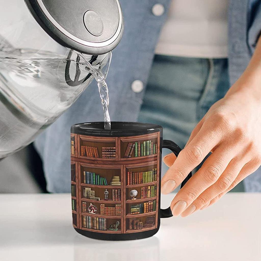 C-handle Mug Kopi Sastra Novelty Reading Reader Sahabat Kekasih