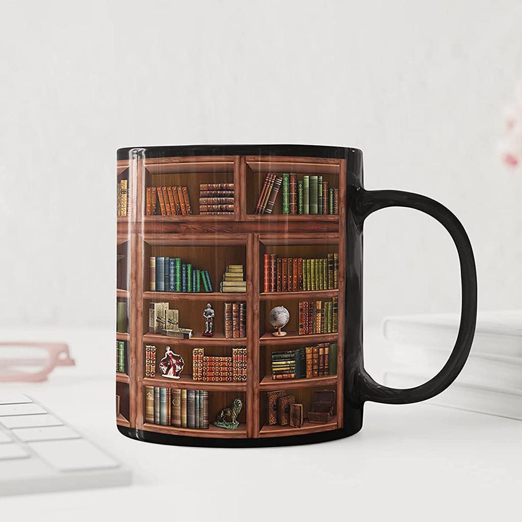 C-handle Mug Kopi Sastra Novelty Reading Reader Sahabat Kekasih