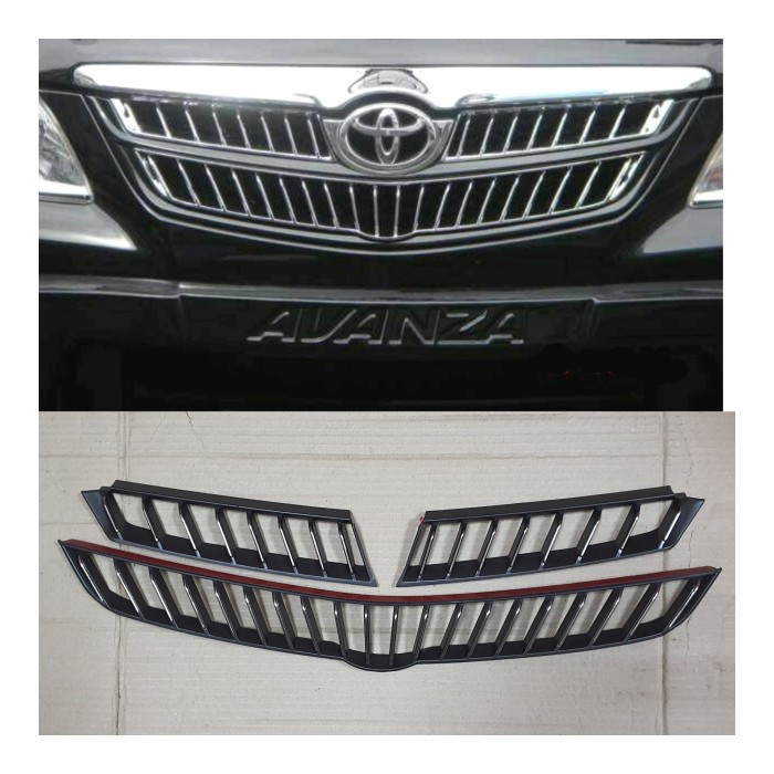 List grill depan model camry hitam Avanza/Xenia lama 2005-2011.