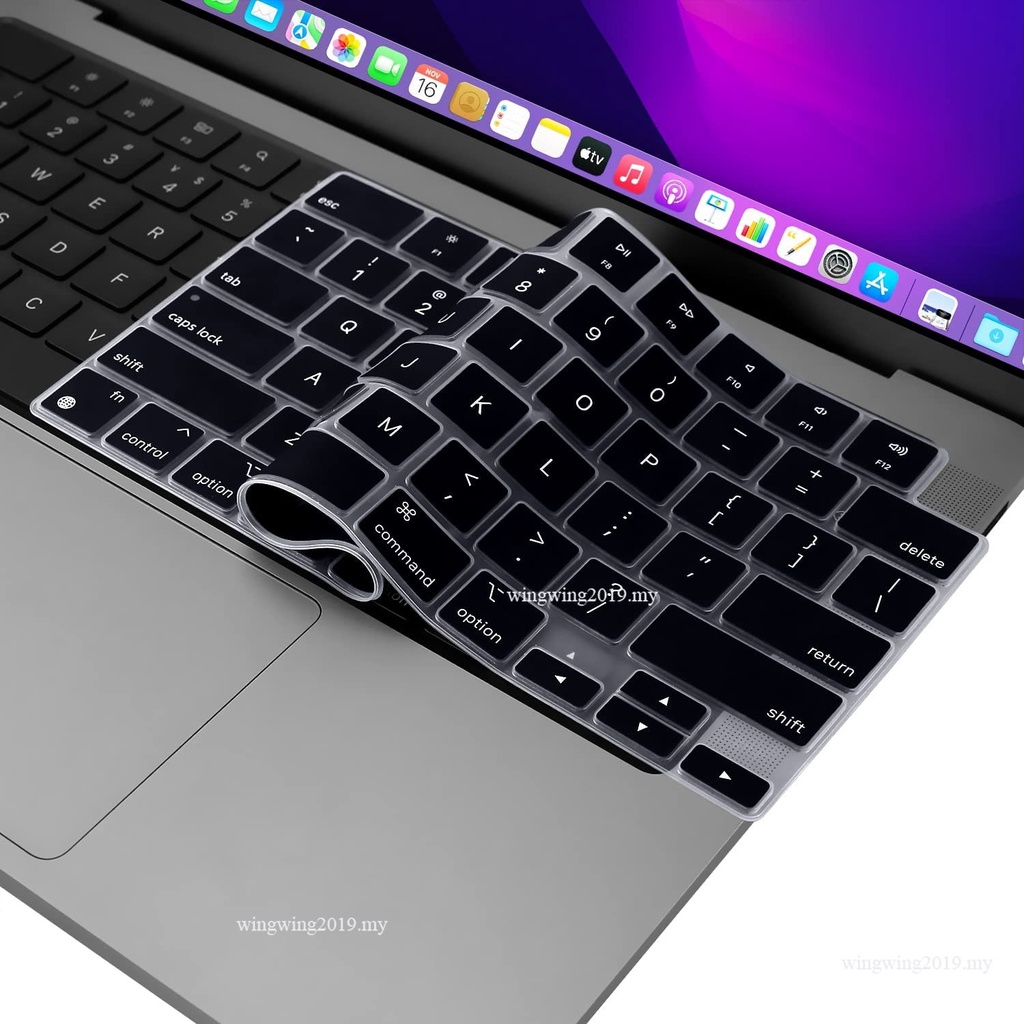 13air 13.6 Kulit Keyboard, Silikon Cover Untuk 12mabook 11air14 Pro 13.3 M1 15touchbar 16 M2 Rusia Spanyol Perancis Jepang