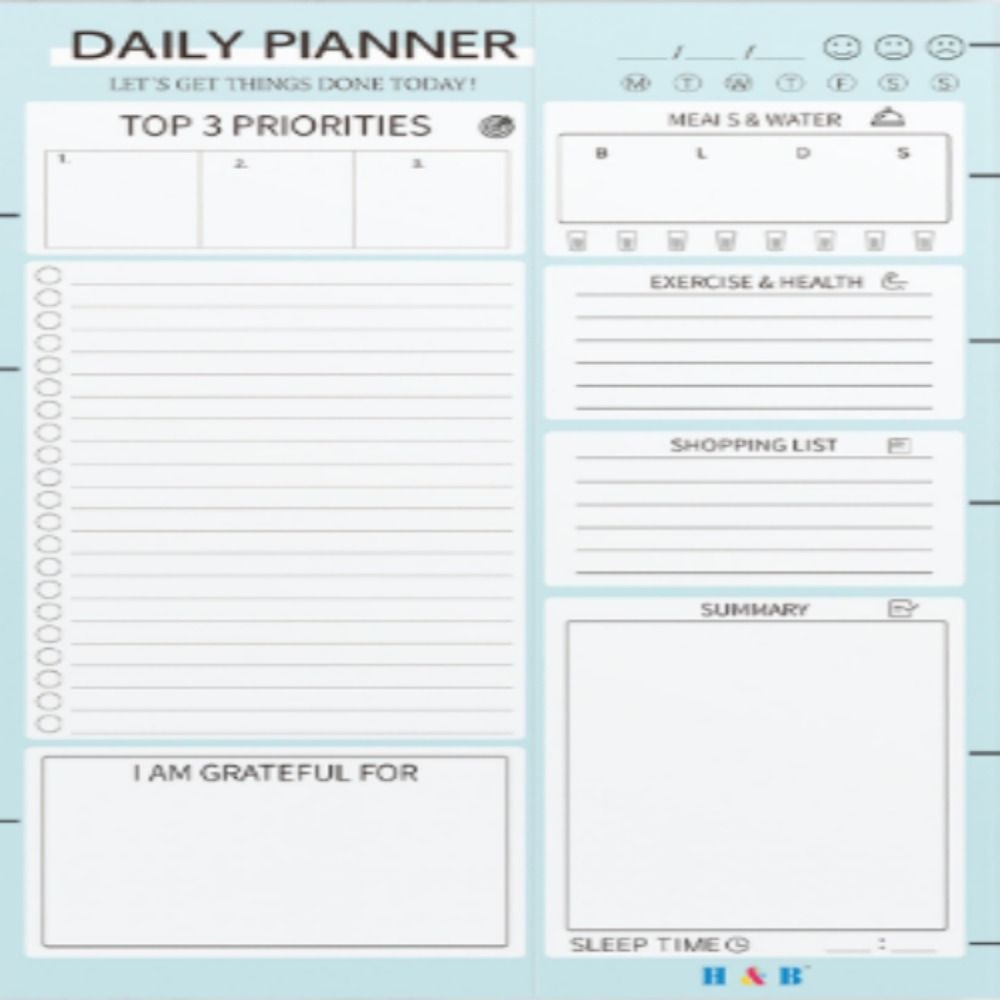 Pineapple 60lembar Notepad Diorganisir Daily To Do List Planner