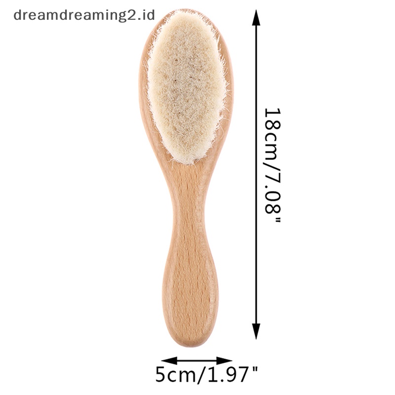 (drea) 3pcs Sisir Sikat Rambut Bayi Untuk Bayi Baru Lahir Balita Hairbrush Head Massager //