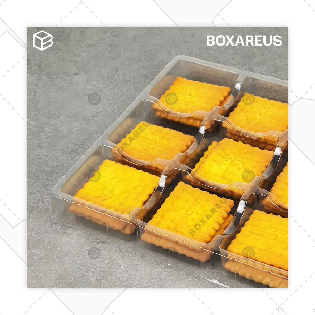 Tray Mika Puding Alas Sekat 6 9 Plastik Kue Tatakan Mooncake | PTP Kotak