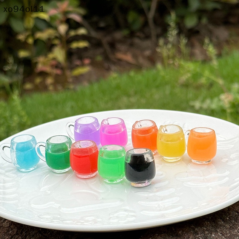 Xo 5Pcs Luminous Shot Glass Mini Warna Cangkir Anggur Ornamen Micro Landscape Dekorasi Rumah Boneka Miniatur Mainan OL